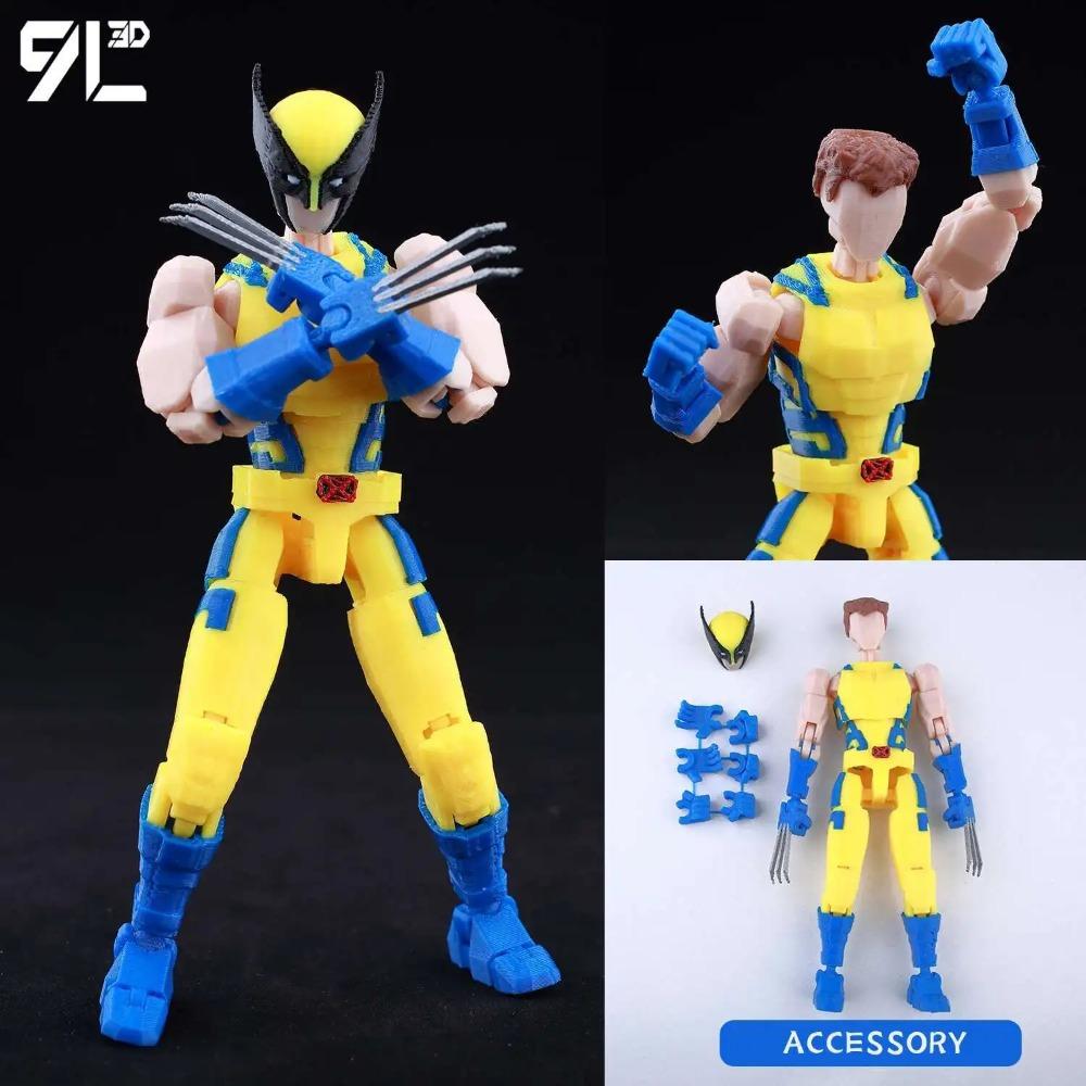 9L3D Printed Lucky Dummy 13 Jujutsu Kaisen Fushiguro Toji Anime Multi-Jointed Shapeshift Toys Action Figures Mannequin Model