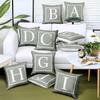 45x45 Cm Kinder Zimmer Dekoration Brief Kissen Englisch Alphabet Pillowcases