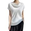 Summer 2025 Women's Stacked Collar Slim Fit T-Shirt Camisole