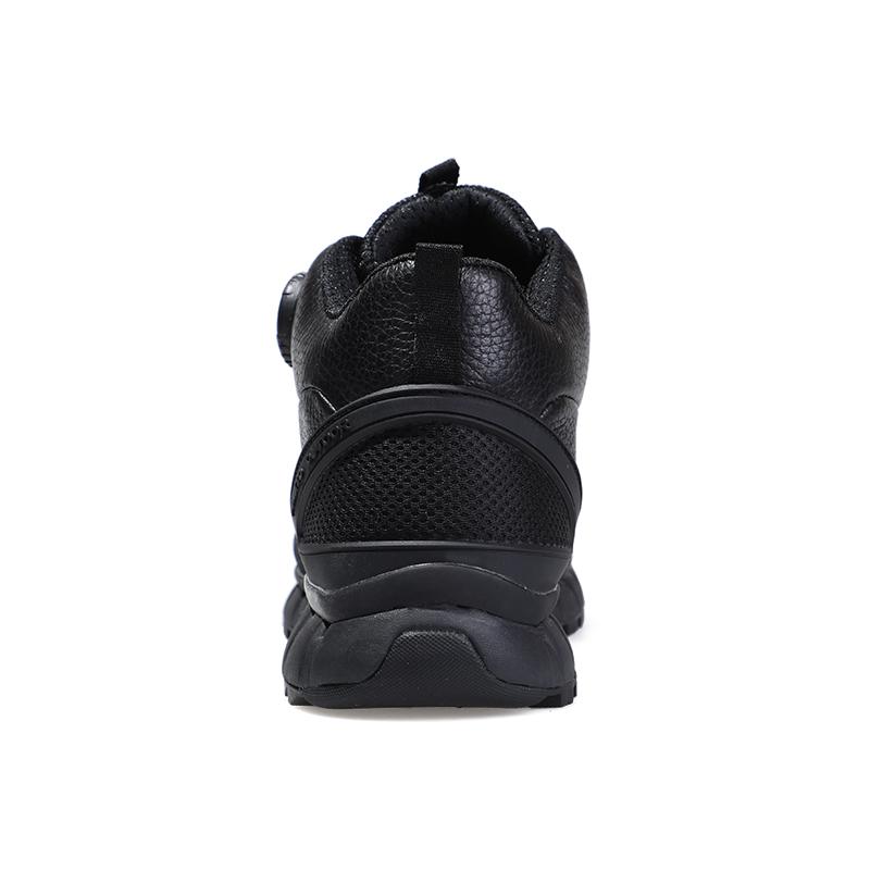 HUMTTO Ankelstøvler for menn Skinn Svart Uformell Herresko Merke Luksus Designer Joggesko Pustende utendørs vinterstøvler