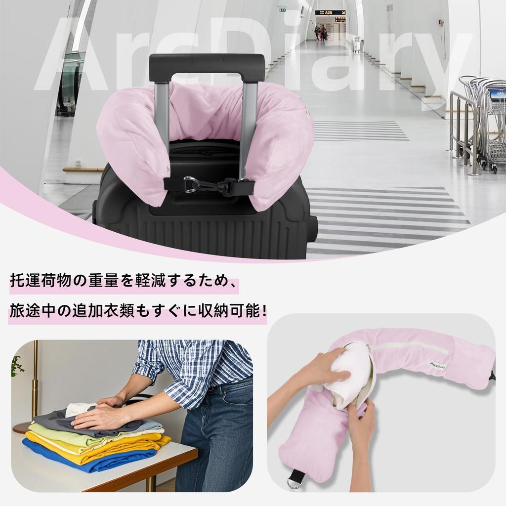 Foldable U-Shaped Neck Pillow for Travel, Saves Baggage on LCCs, Convenient for Neck and Lumbar Support, Stows Away, Perfect for Airplanes, Trains,