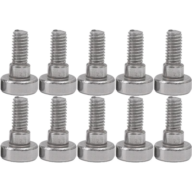 

10/100pc Stainless Steel Internal Hex Hexagon Screws Socket Cap Head Roller Bearing Shoulder Stuff Screw Bolt Plug Fasteners M4-3