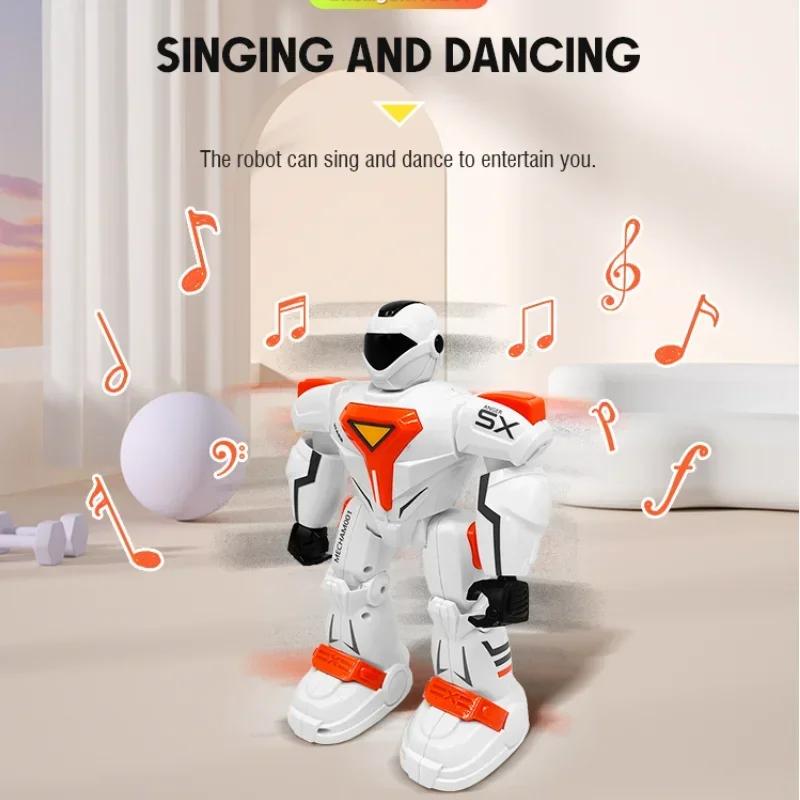 G26 Rc Robot Remote Control Gesture Voice Programming Intelligent Induction Music Singing Dancing Mechanical Kids Toys Boy Gifts