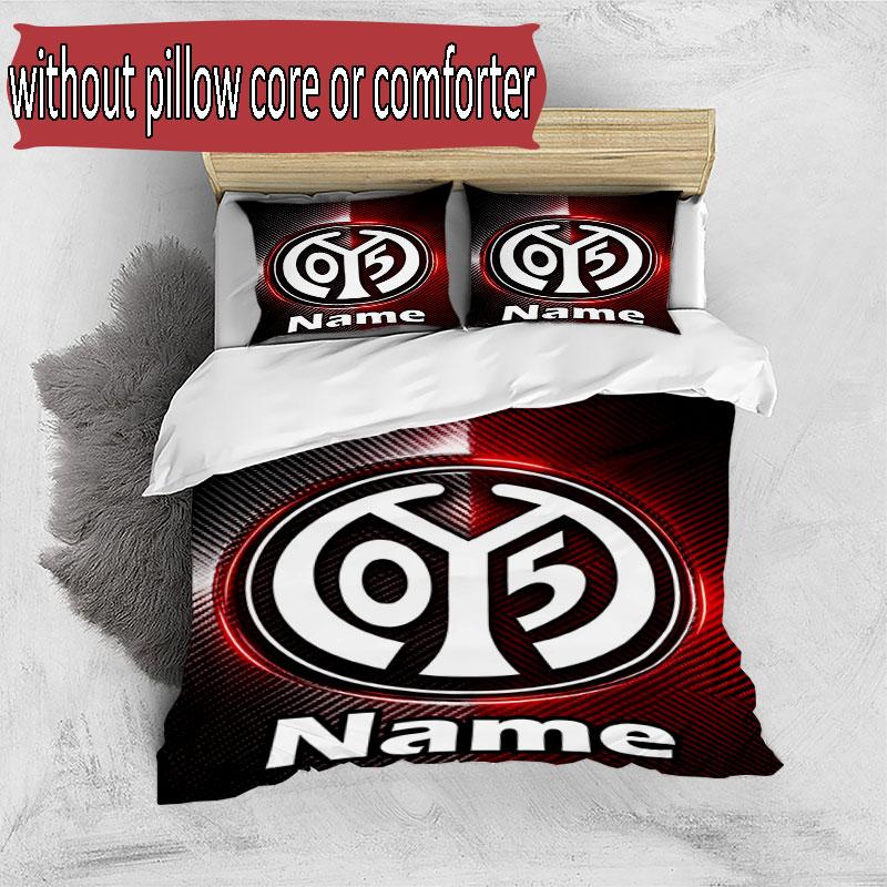 3pcs Duvet Cover Set (1*Duvet Cover + 2*Pillowcase, Without Core), Custom Name 05 1FSV Mainz 05 Pattern Bedding Set, Home Bedroom Decor Gift