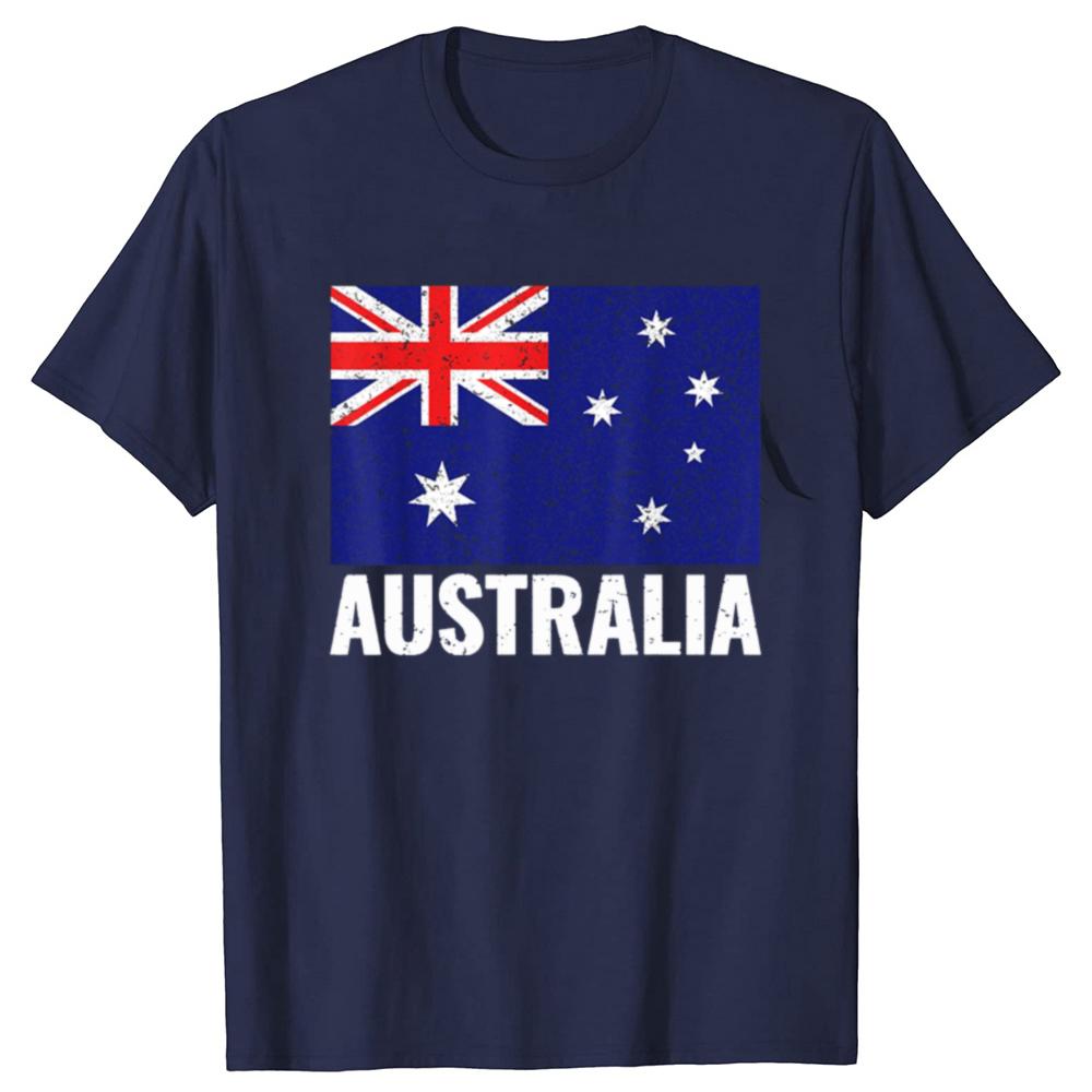 Funny Australia Australian Flag Pride Vintage Gift Tshirt Men Womens Fashion Casual Tshirt 100 Cotton Loose Oversized T Shirt