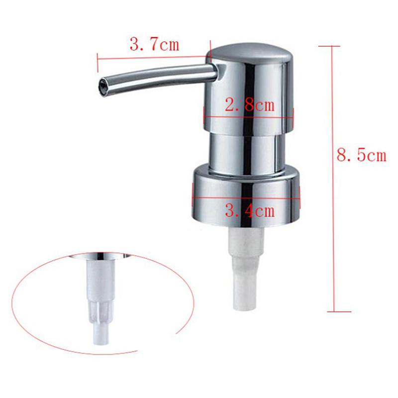 Metal Soap Pump Liquid Lotion Dispenser Replacement Head 28 Thread Pump Cap