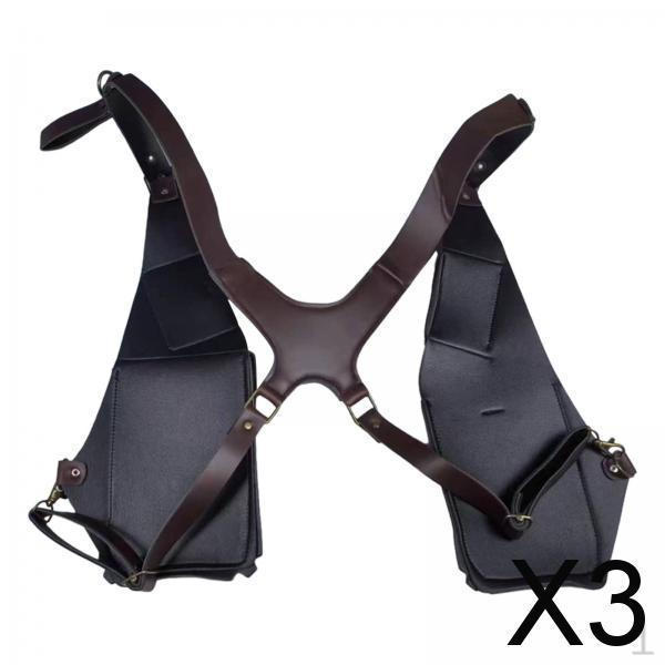 

3x Средневековый Стимпанк Кожаная Наплечная Сумка-Портупея Кошелек Карман Пиратский Кошелек Мужской Женский