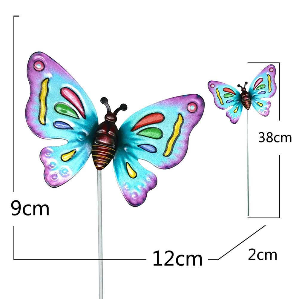 Brand New 4PCS Yard Garden Indoor And Outdoor Butterflies Stakes Butterflies Stakes Handicraft Hangings Home Décor