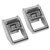 2PCS Stainless Steel Cam Flap Buckle 25mm Webbing Strap Tightener Belt Lock Buckle for Dive Boat