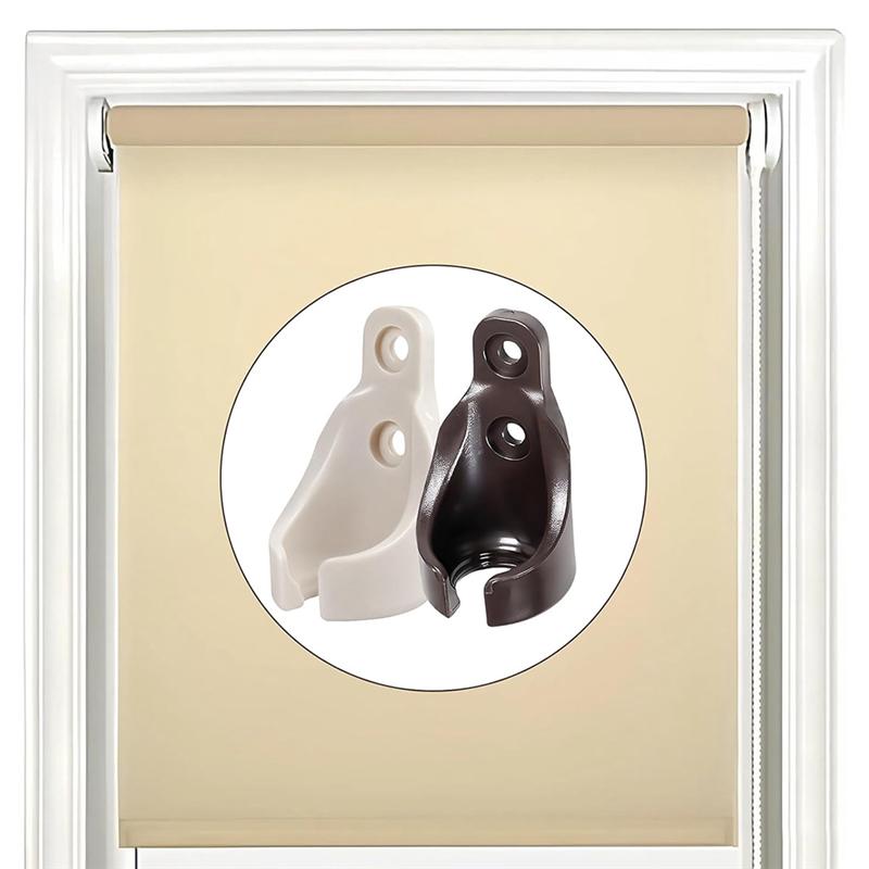 ABMH-Universal For Outdoor Sun Shades And Roller Blinds-Beige 8Pcs Bungee Ball Receiver Bracket Kits