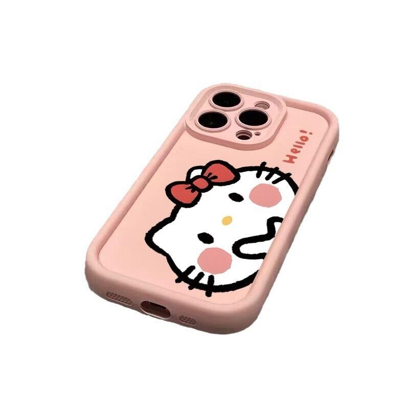 Bier kt cat applies to iPhone15promax mobile phone protective case Apple 14 anti-drop 13 Pro cute x personality