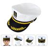 Talla Ajustable Gorra de Capitán Azul Marino para Niños Elegante Gorra de Marinero Para Niños Niñas Sombreros de Cosplay de Capitán Suministros para Fiestas Evento