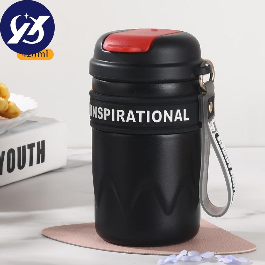 New 316 Stainless Steel Portable Coffee Cup with High Value Student Portable Thermos Cup with A Glass of Water.