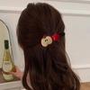 4Pcs Girl Hairpin Red Fruit Slice Decor Hair Clips Smooth Surface Rounded Edges Lightweight Hair Pins Hair Accessories