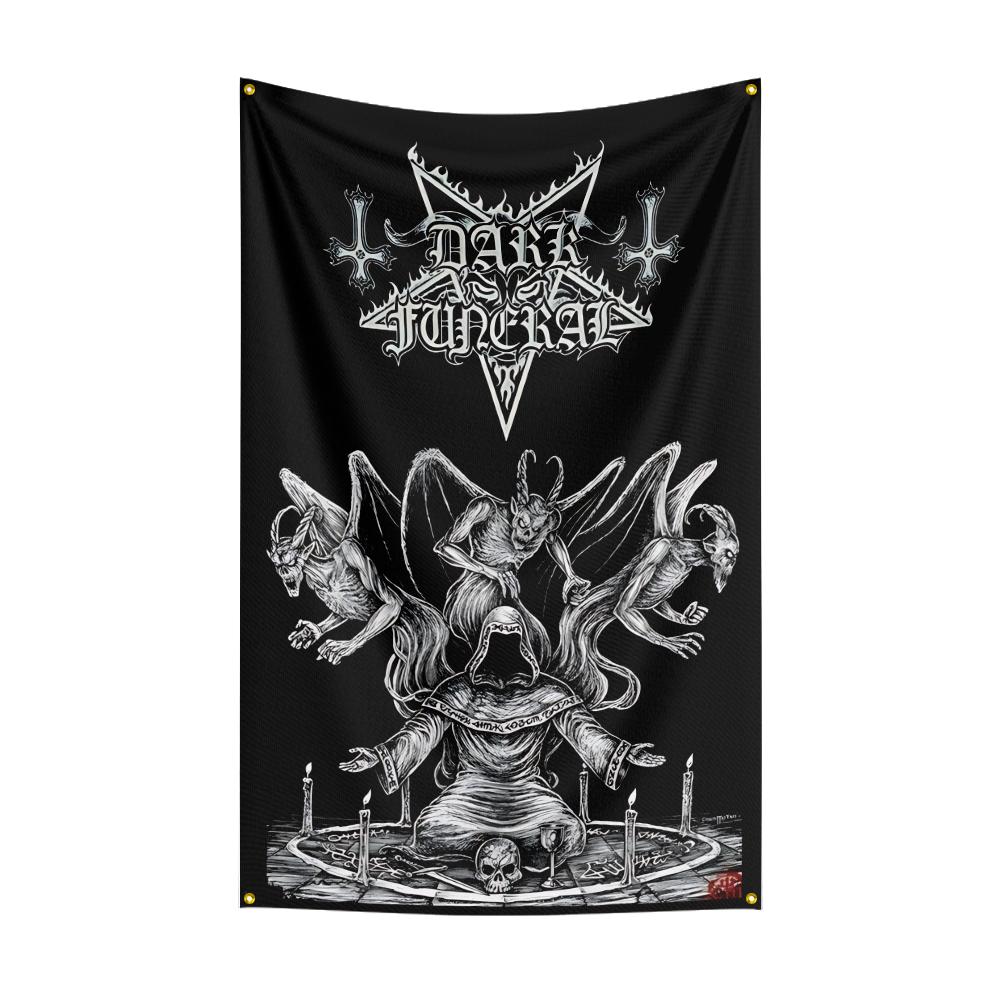 3x5 Ft Heavy Rock Band Ddark Funerals Flag Polyester Digital Printing Banner For Bedroom Wall Art Out Door Tapestry Decora