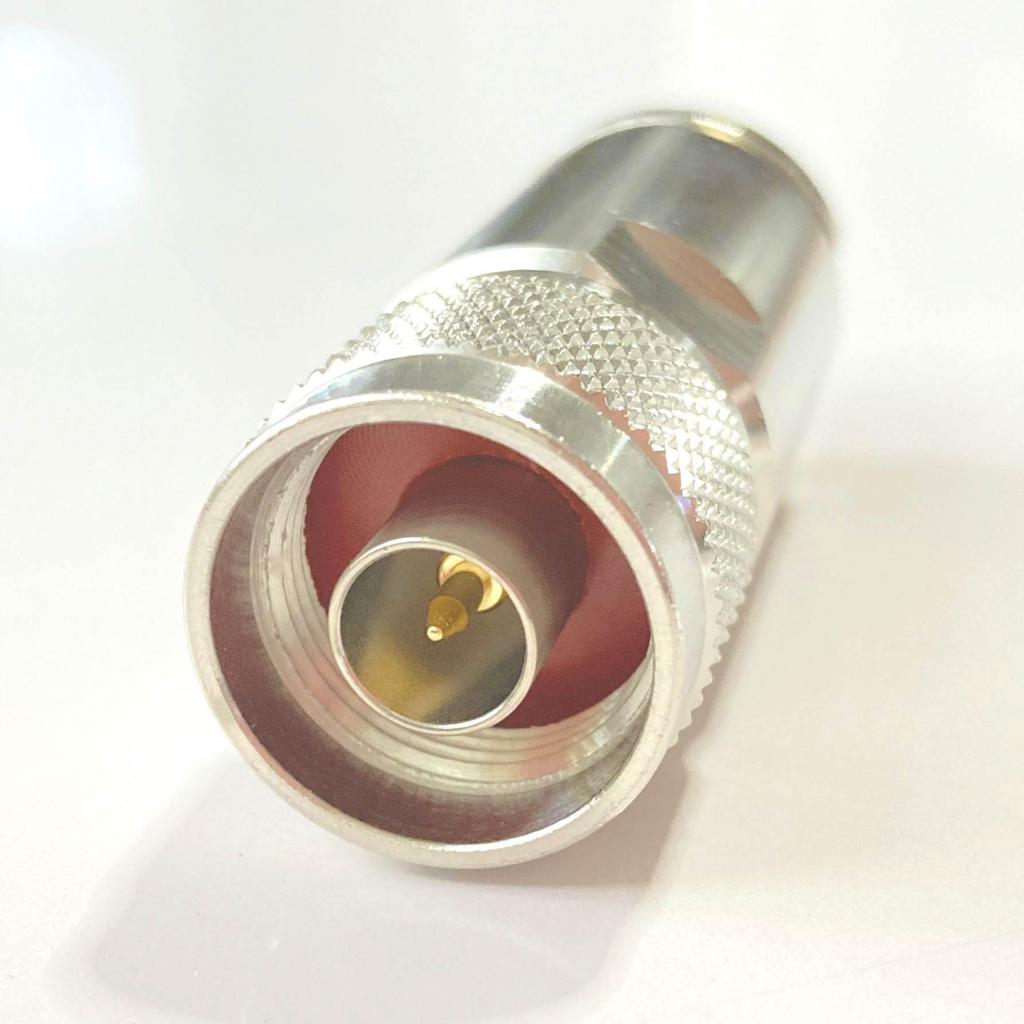 N-Type Male Connector for 10D, NP-10, Pure Copper Gold-Plated Inner Conductor, High-Heat Resistant PTFE Teflon Insulation, N-Type Connector, NP