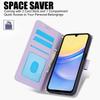 SY-003 For Samsung Galaxy S24 FE Case PU Leather Stand View Phone Wallet Cover with Hand Strap