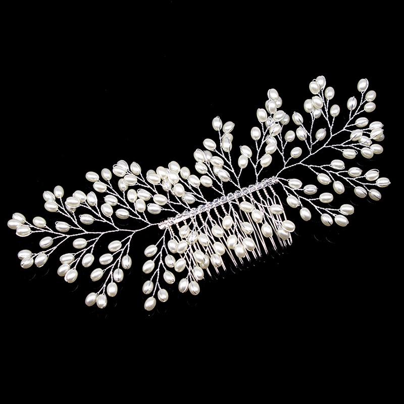 European Handmade Pearl Bridal Hair Comb Accessories