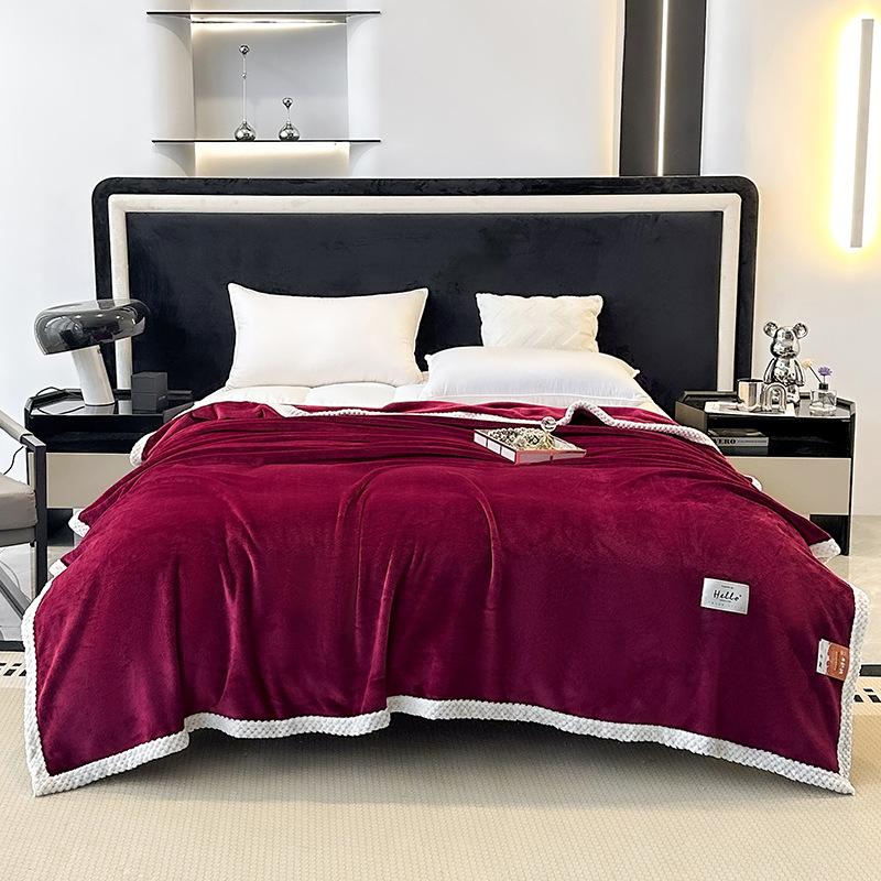 

Современное минималистичное одеяло из молочного бархата, всесезонное универсальное, толстое, теплое, удобное, многофункциональное покрывало для кондиционера 100x150cm 1pcs