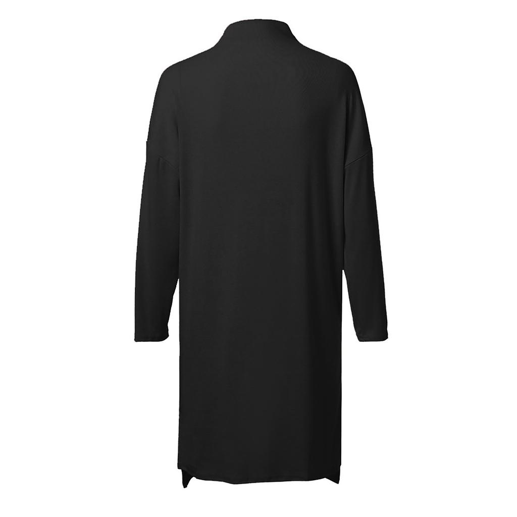 Women Casual Turtleneck Long Sleeve  Dress Evening Party Dress