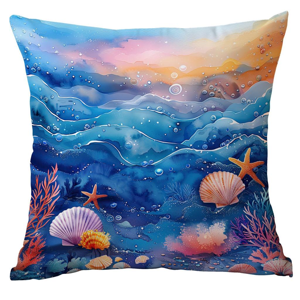 New Fantasy Underwater World Coral Pearl Shell Pillowcase Home Sofa Cushion Cover