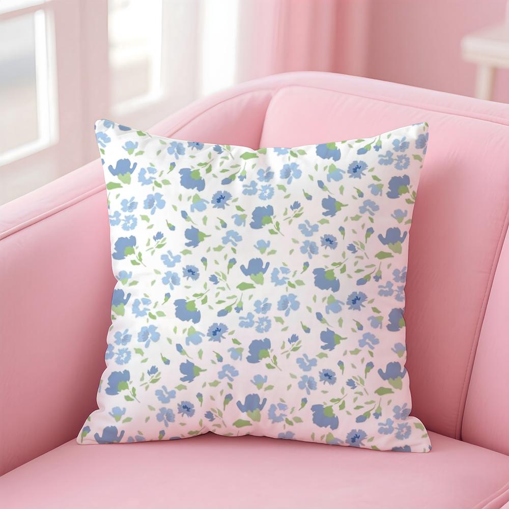Federa Cuscino Piccoli Fiori alla Moda Comfort Premium Reversibile - Design Due in Uno per Qualsiasi Stanza e Interno Auto