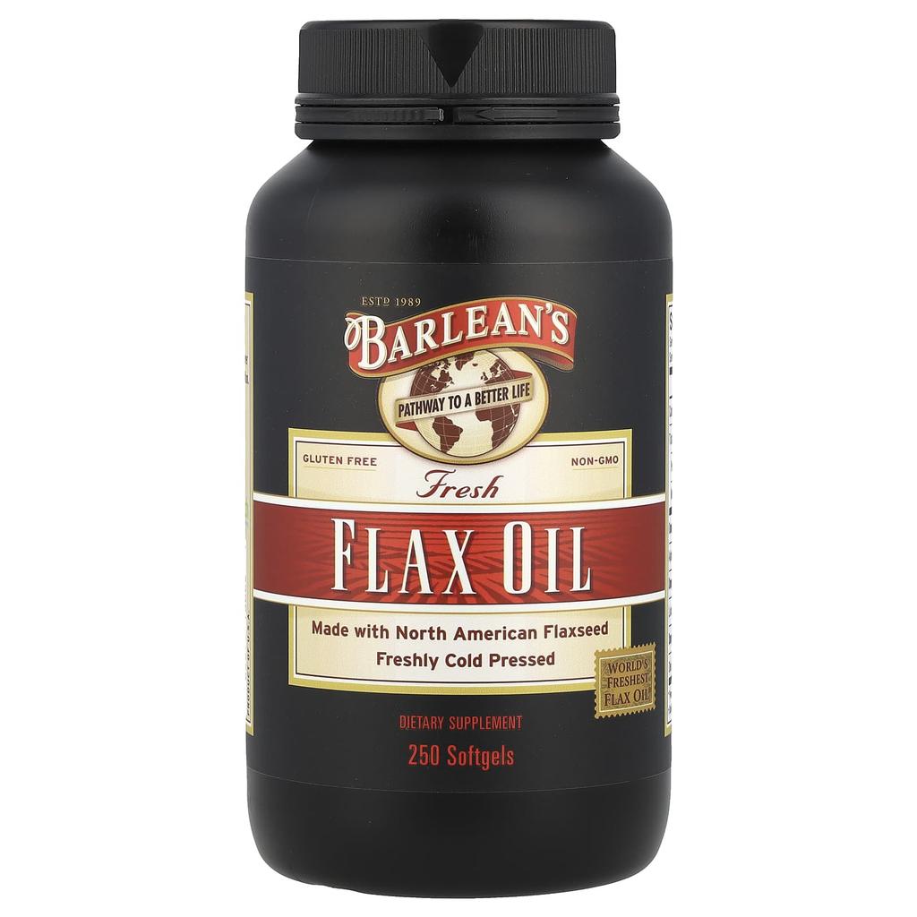 Barlean's Fresh Flax Oil, 250 Softgels