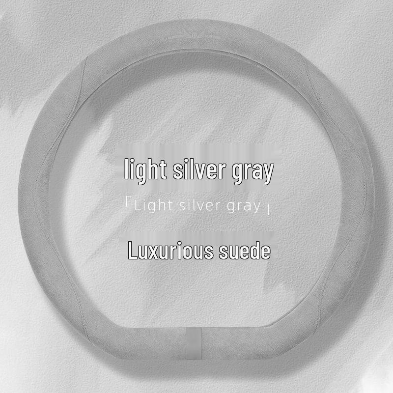 Suede & Fur Steering Wheel Covers: Winter Anti-Slip, Sweat-Absorbing, Luxury Women's Covers
