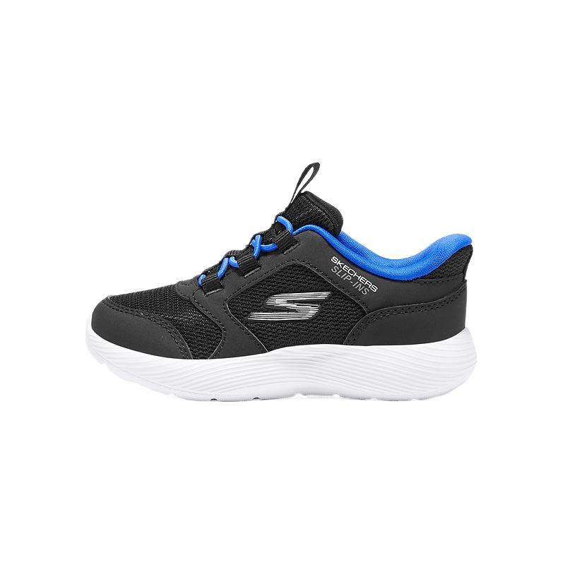 Skechers Kids Boys Fashion Comfortable Casual Versatile Low-Top Walking Shoes Baby sneaker Black 403904N-BKRY 23