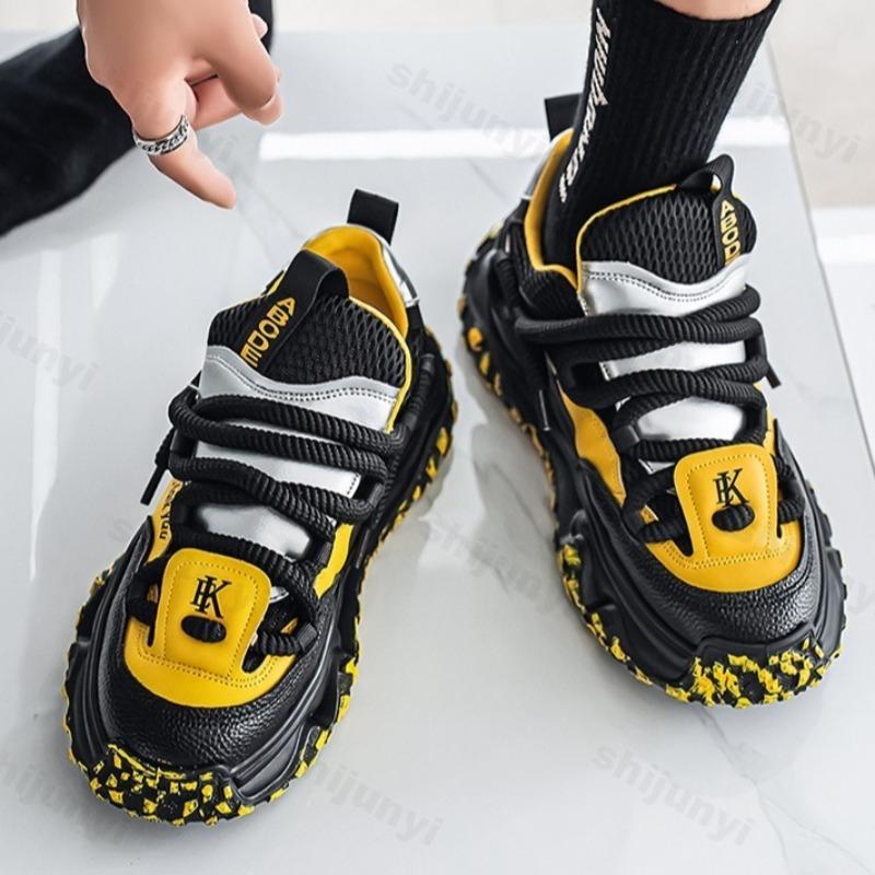 Fashion Fashion Trend Casual Low Top Non Slip Sport Shoes for Men 2025 Autumn New Mesh Breathable  Comfortable Versatile Chunky sneakers