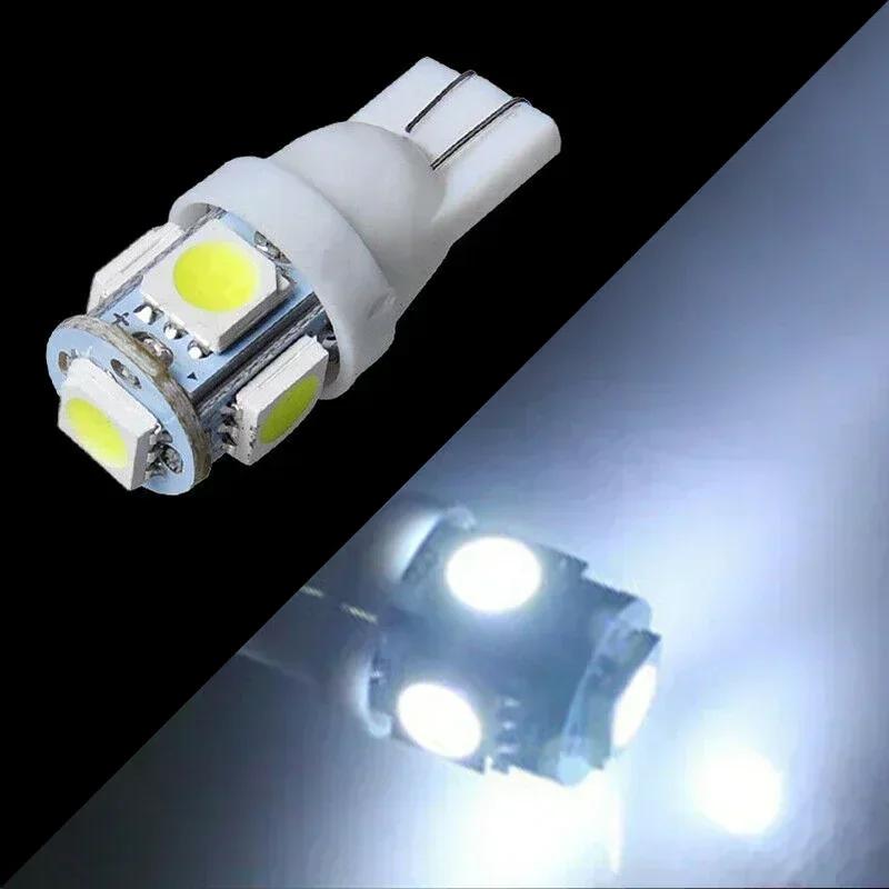 20 PCS Car LED Bulb T10 W5W 194 LED Signal Light 12V 5050 6000K White Auto Interior Dome Reading Maps Side Wedge Trunk Lamps