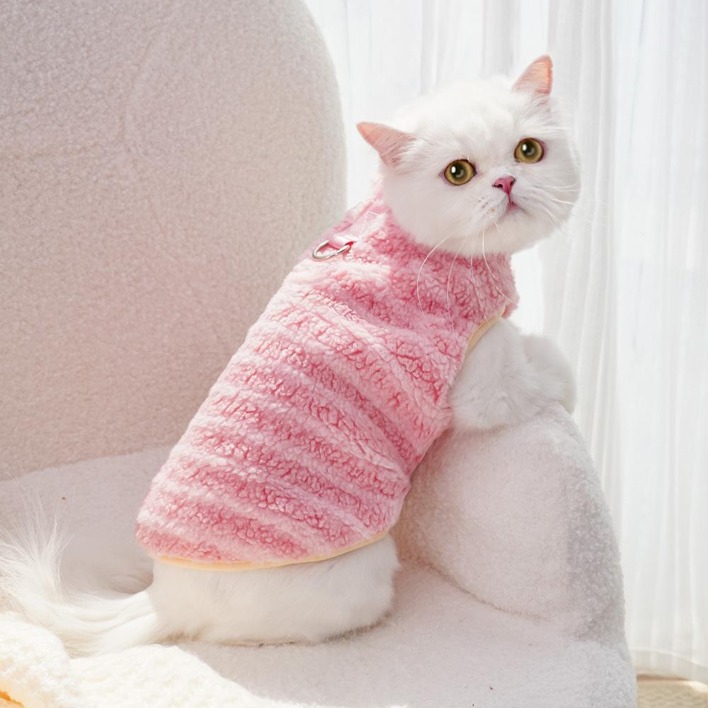 Dog Clothes Dog Traction Pet Small Puppy Teddy Cat Bigbear Autumn and Winter Cat Supplies