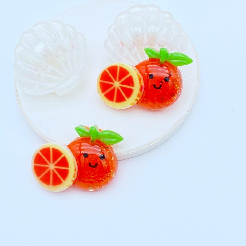 20Pcs New Mini Cute Shiny Fruit Collection Flat Back Resin Cabochons Scrapbooking DIY Jewelry Craft Decoration Accessorie K41