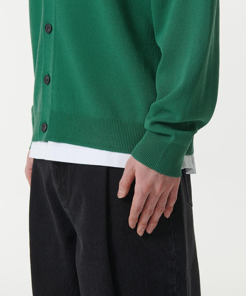Musinsa Standard Cool Touch Essential Cardigan [Dusty Green]