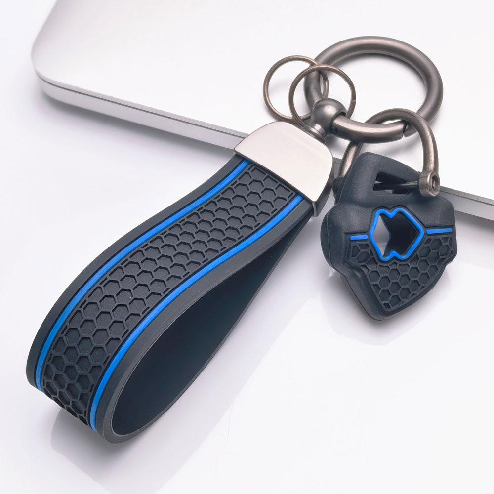 Key Fob Cover for Suzuki GSX-R600 GSX-R750 GSX-R1000 Hayabusa GSX250R Katana DL250 V-Strom with Keychain Protective Accessory Key Fob Protection чёрный