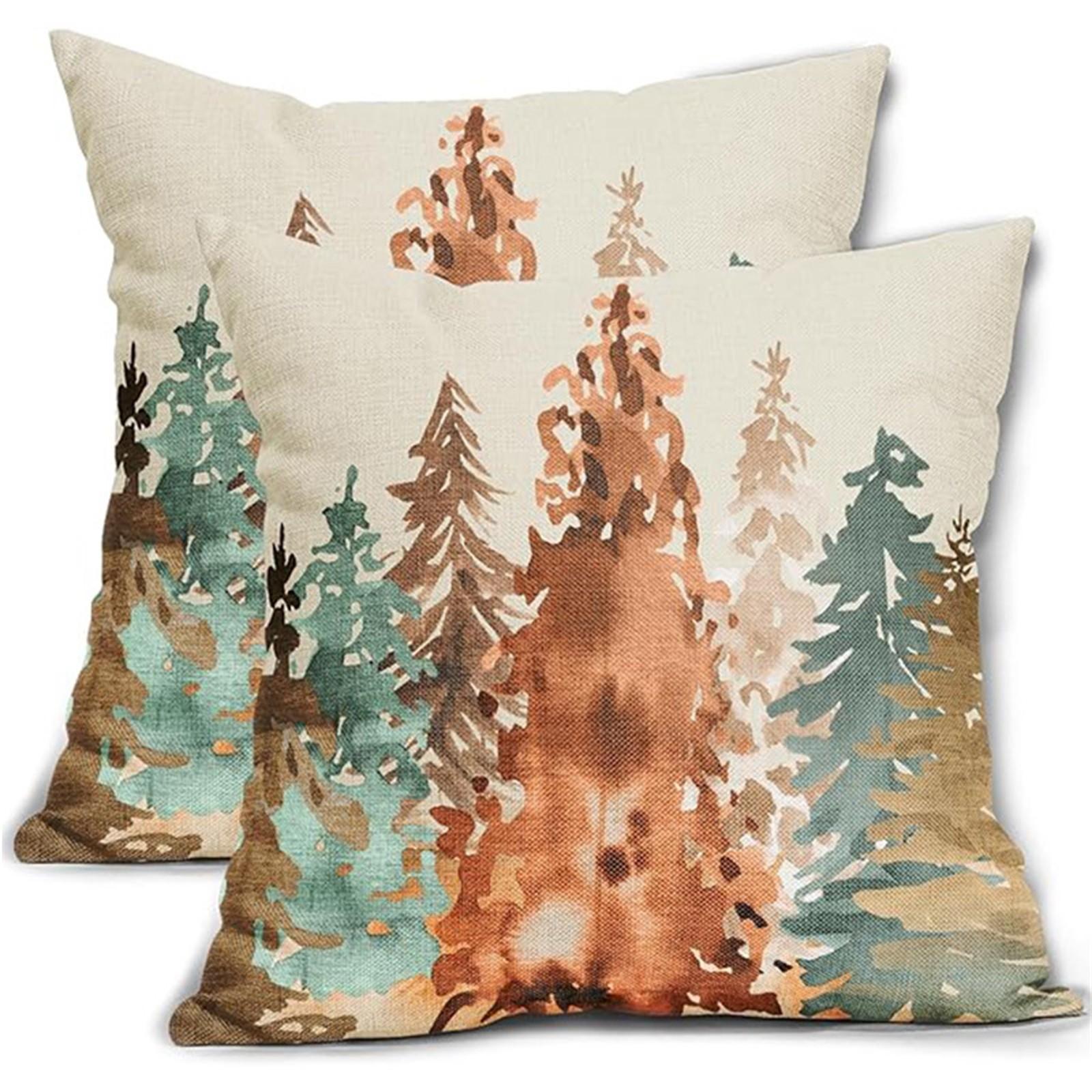 

Рождественская елка украшения серии подушка для дома диван спальня сиденье подушка Чехол 2шт One Size