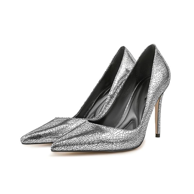 Fashion New Fashion Minimalist Commuting 10cm High Heels Shose Spring Autumn Shallow Mouth Pointed Sexy Women Single Shoes Size 35-47