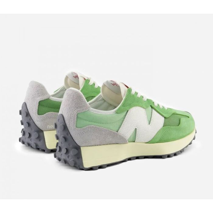 Basket New Balance U327 - Unisex - Green - Laces - Flat 36