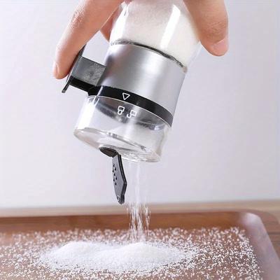 Push-type Salt Dispenser Sugar Bottle Spice Pepper Shaker Can Jar PushType Seasoning Container Kitchen Gadgets