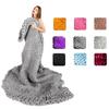 Large Soft Chunky Knitted Thick Wool Blanket With Versatile Colors For Cozy Comfort