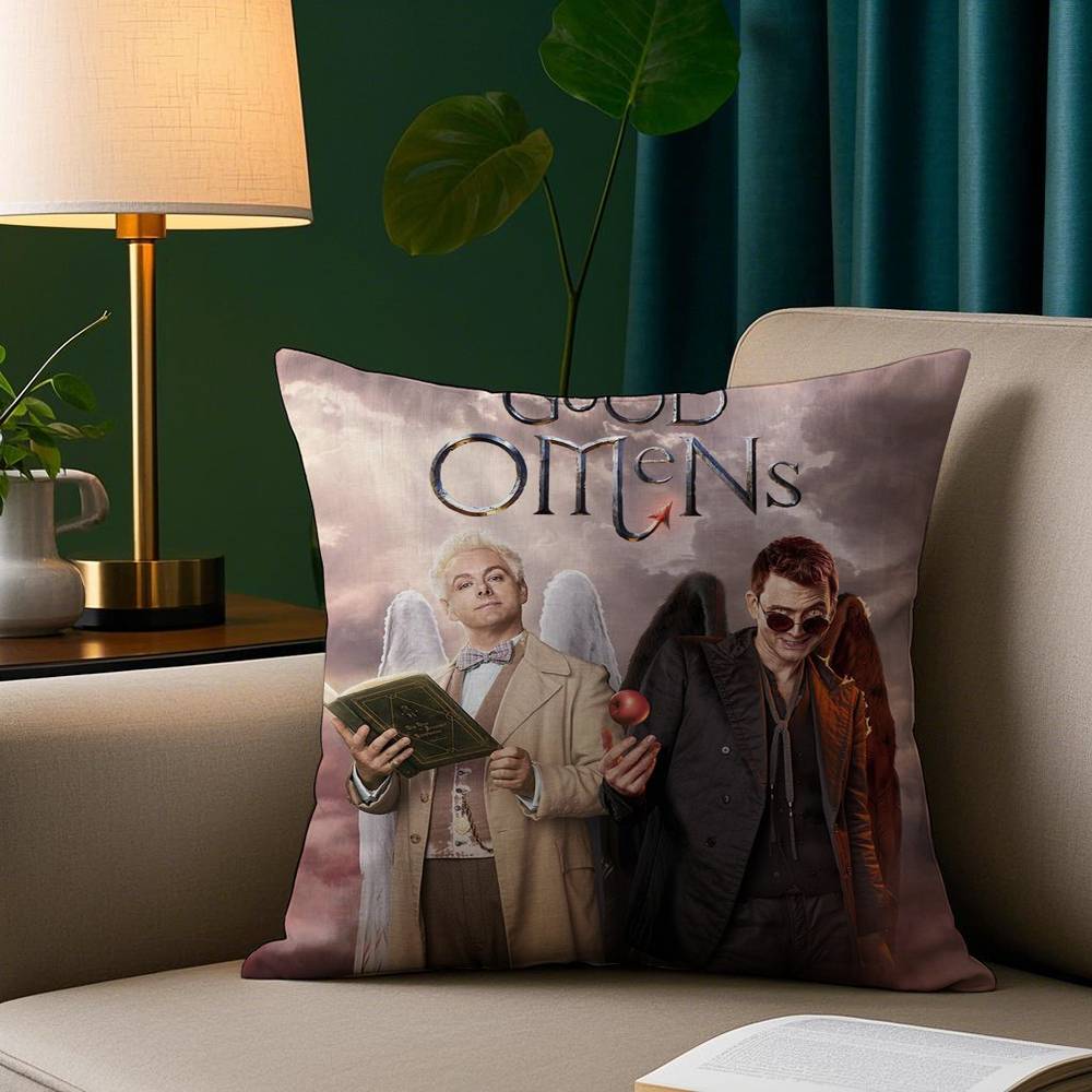 TV Good O-OmenS Series Pillow Case Short Plush Print Cushion Cover Square Throw Pillow Covers Sofa Home Decor
