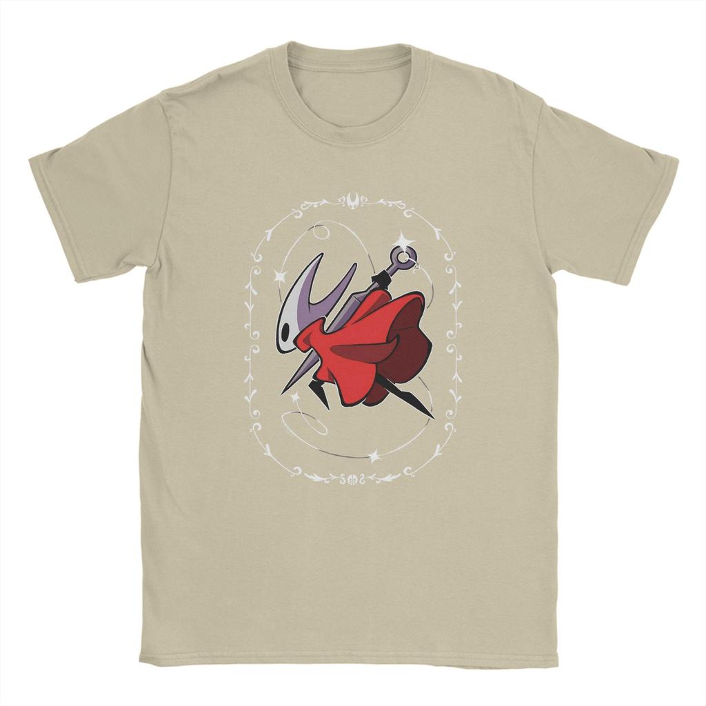 Men's T-Shirts Hollow Knight Silksong Funny 100% Cotton Tee Shirt Short Sleeve  T Shirts Crew Neck Clothing New Arrival