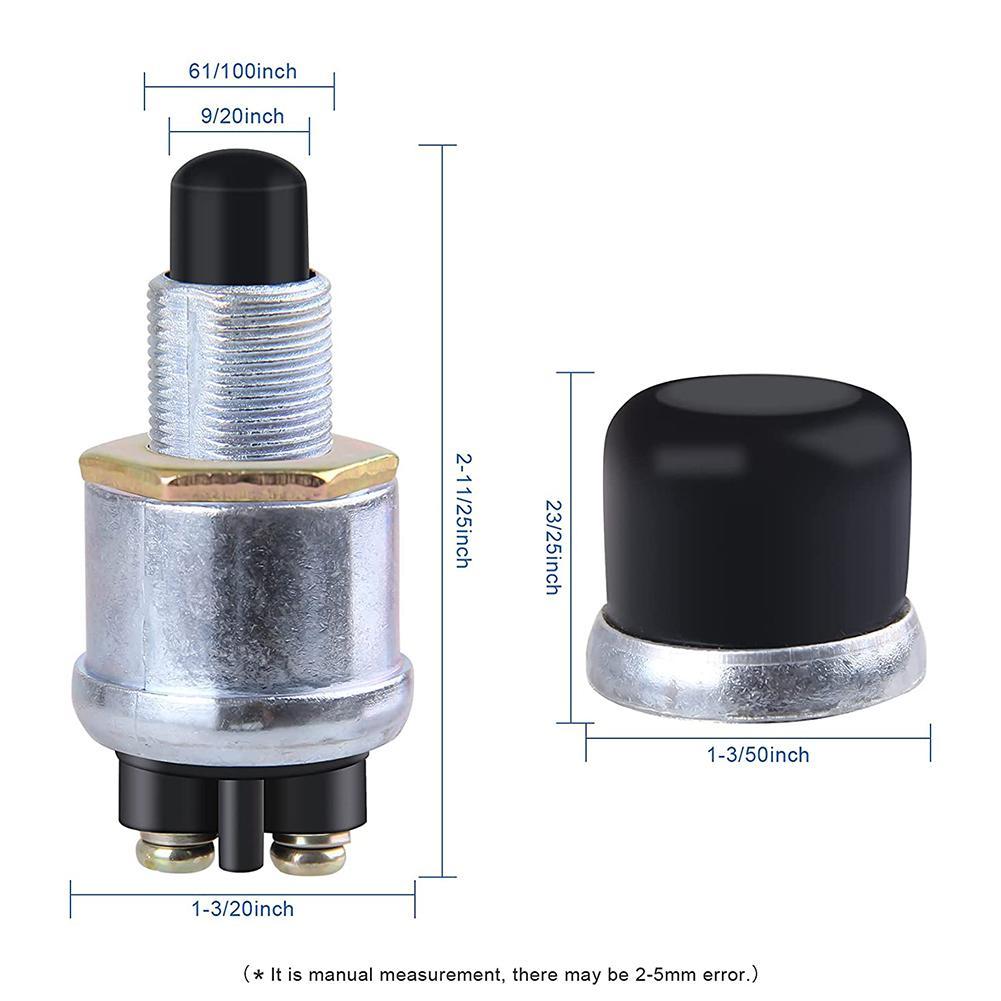 Diesel Engine Start Generator Button Switch 60A DC 12V 24V Truck Engine Start Waterproof Push Boat Starter Replacement Button