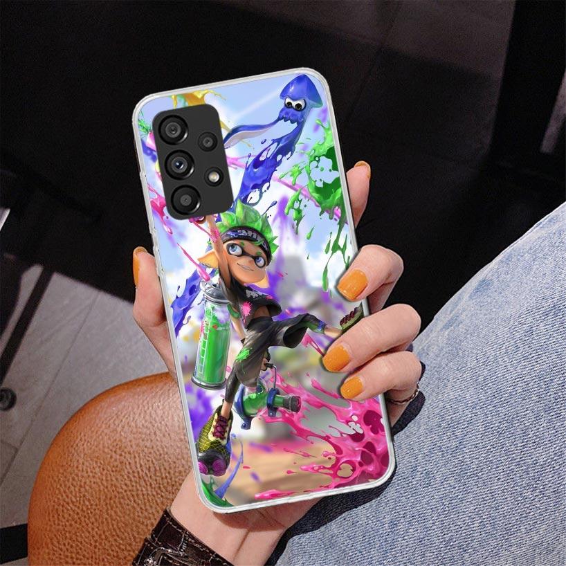 Game S-Splatoons Phone Case For Samsung Galaxy A52 A32 A22 A12 A51 A31 A50S A30S A20S A10S Note 20 Ultra 10 Plus S10 A72 A71 Gal