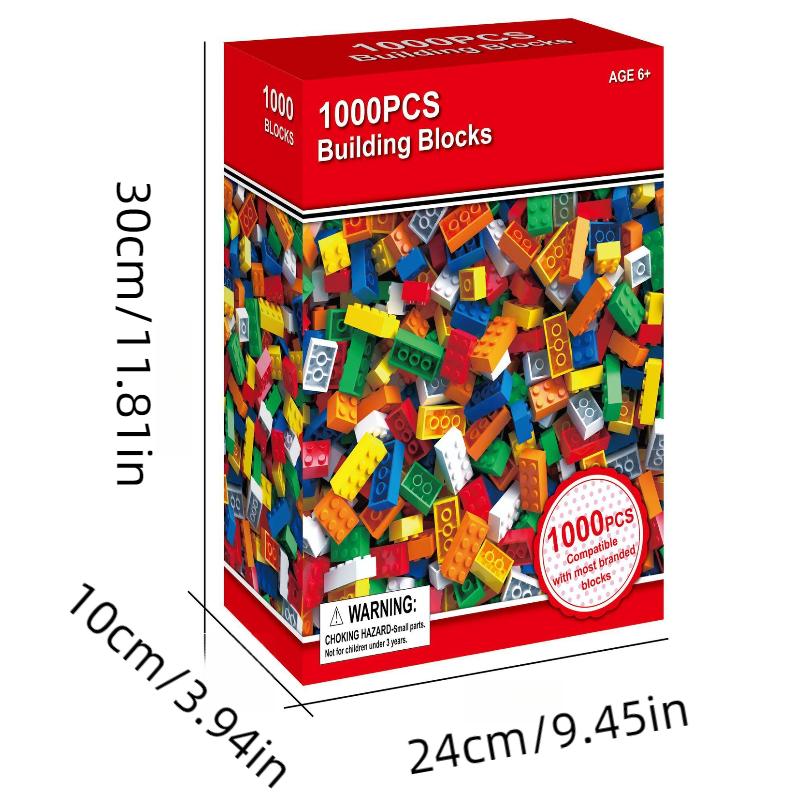 Durable Plastic 1000pcs Building Blocks 3d Puzzles Toy Early Education Kids Gift
