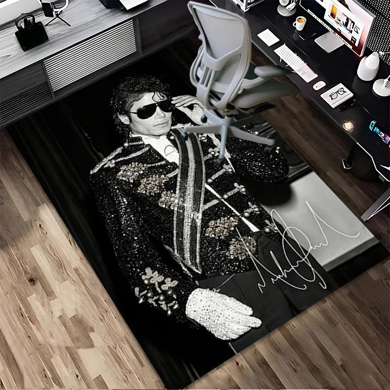 Michael Jackson Living Room Nonslip Area Rug Soft Carpet For Bedroom Gameoom Playroom Sofa Office Home Decor Doormat