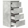 Sideboard Concrete Grey 37.5 x 35 x 76 cm Particleboard