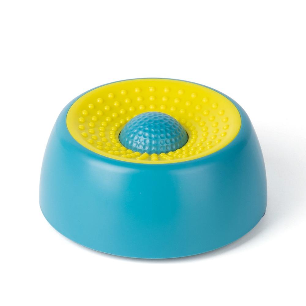

with Rolling Ball Slow Feeder Dog Bowl Plastic Pet Feeding Bowl Liquid Slow Bowls Food Dispensing зелёный