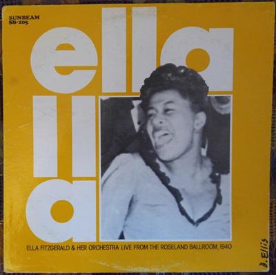 CD ELLA FITZGERALD  Live From The Roseland Ballroom Ne SB205 SUNBEAM 1974 US Jazz Used