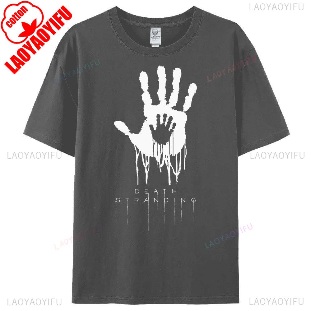 Death Stranding Theme Series Printed Tshirt Original Design Hot Sale Tops Game Lover Men Women Fashion Crewneck Cotton Tee
